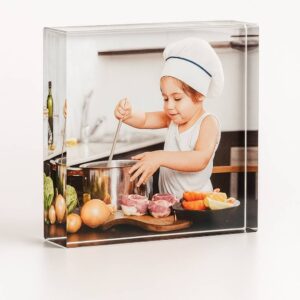 הדפסה על בלוק זכוכית ריבוע 14X14