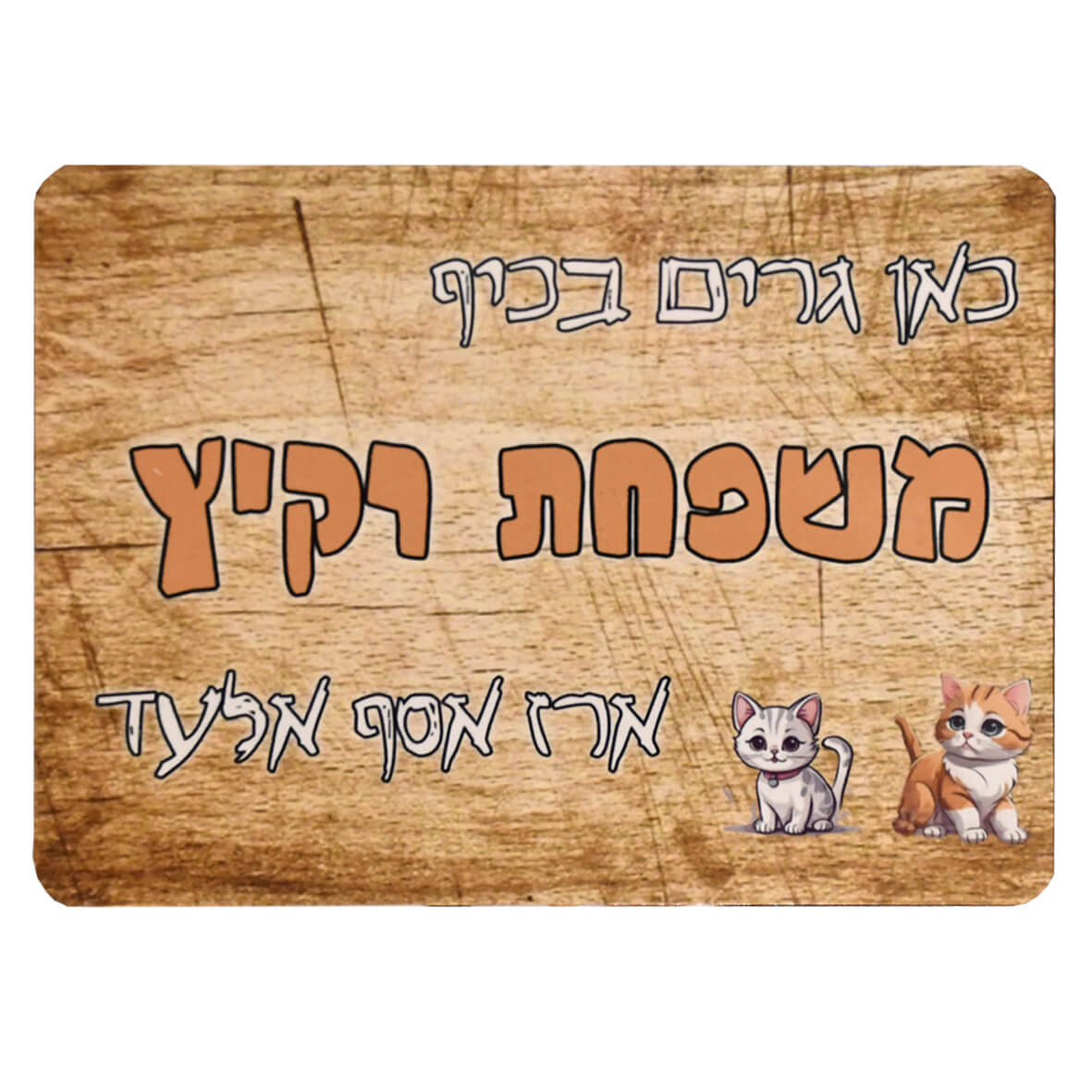 שלט לדלת כניסה ממתכת 1 שלט לדלת כניסה ממתכת